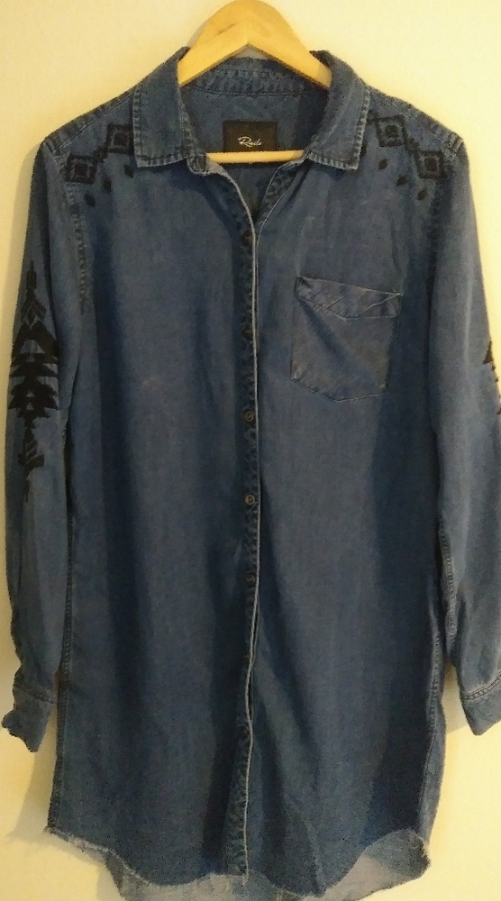 Rails Ashland Chambray Shirtdress Denim. Size M